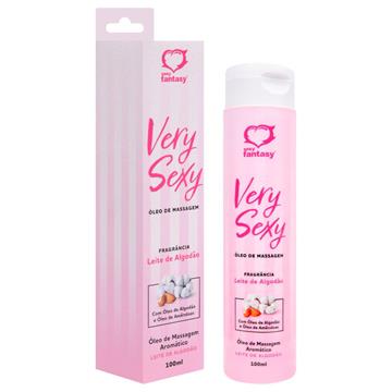 VERY SEXY OLEO MASSAGEM SENSUAL 100ML SEXY FANTASY LEITE DE ALGODAO