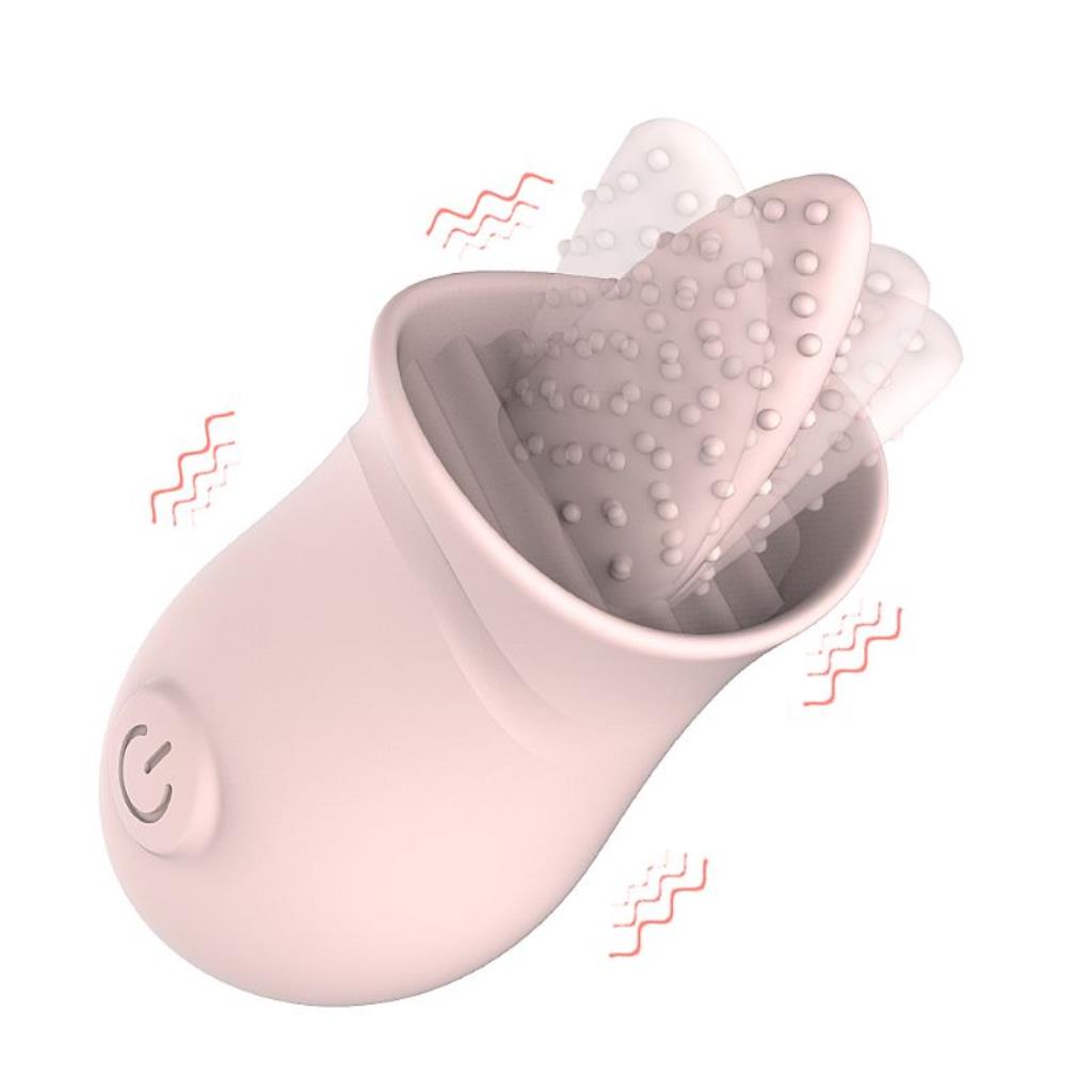 VIBRADOR 9,5 X 4,8 CM CLITORIS COM LINGUA ESTIMULADORA