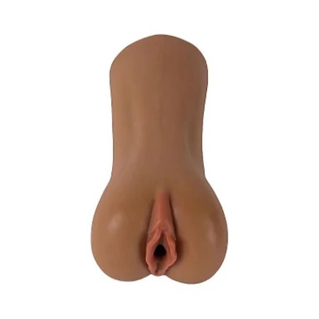 Masturbador Masculino em Cyberskin 13 x 6,5 cm Realistico - SUPER REAL - Formato Vagina 10 - SI: Cor: Marrom