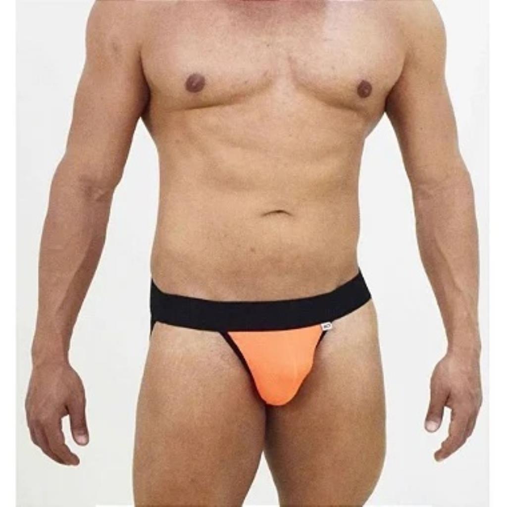 CUECA JOCK LARANJA NEON MASCULINO SD CLOTHING LARANJA NEON