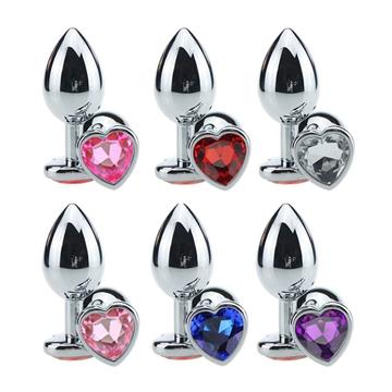 PLUG ANAL P CORACAO ACO INOX 7 X 2,8CM SEXY IMPORT