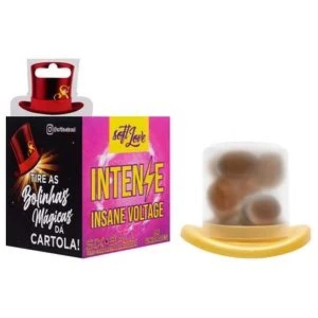 SIX BALL INTENSE BOLINHA EXCITANTE INSANE VOLTAGE 6 UNIDADES / 1076