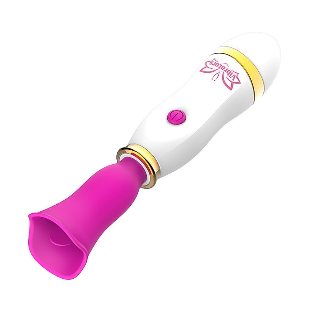 VIBRADOR LINGUA SUPER AV VIBRATORS 2 PILHAS AAA 12 MODOS 15,3 X 3,7 CM