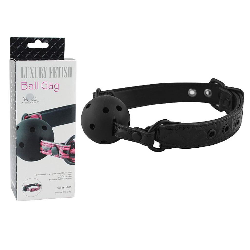 MORDACA BOLA AJUSTAVEL BALL GAG COM RESPIRADOR 1,81 X 4,6 CM / 5253