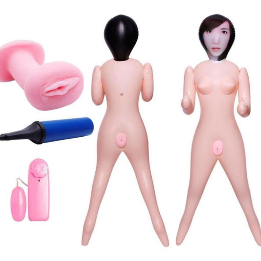 BONECA INFLAVEL COM VIBRO VAGINA E ANUS EM CYBER - YSZE508 / NO.00508A / NO.00508B / 6949116701200 / 6949116701217