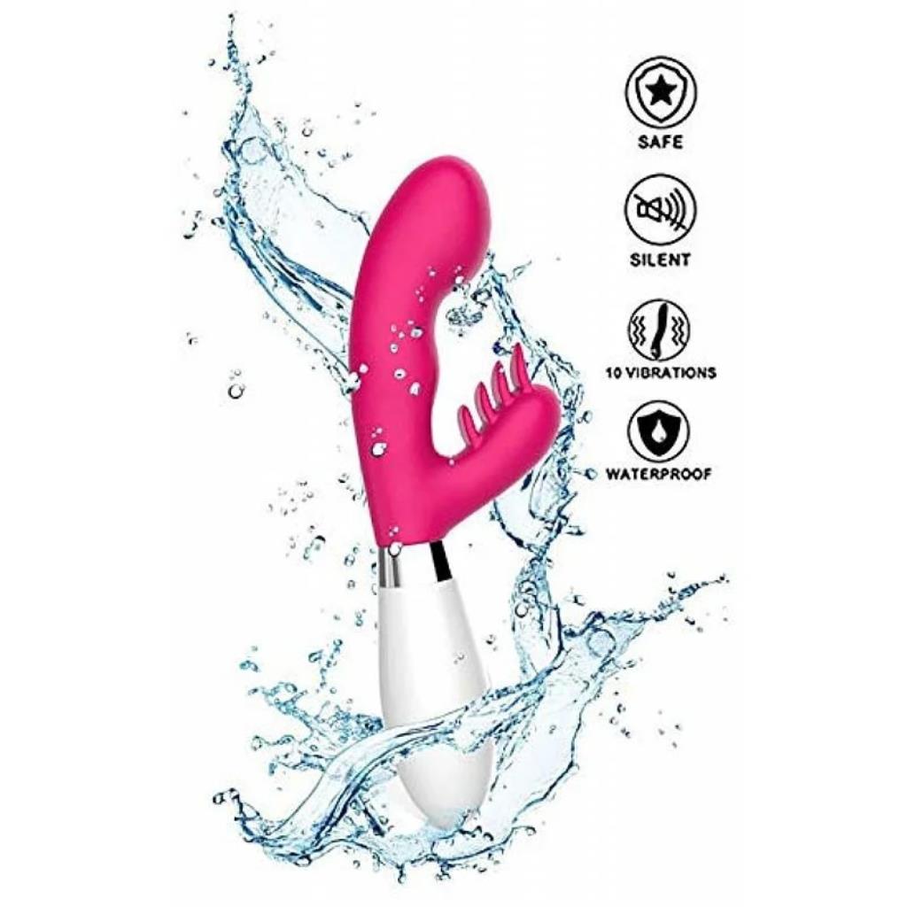 VIBRADOR SILICONE DUPLO MOTOR 21,2 X 7,2 X 3,6 CM / 5371 / 23808 / 6956910705259