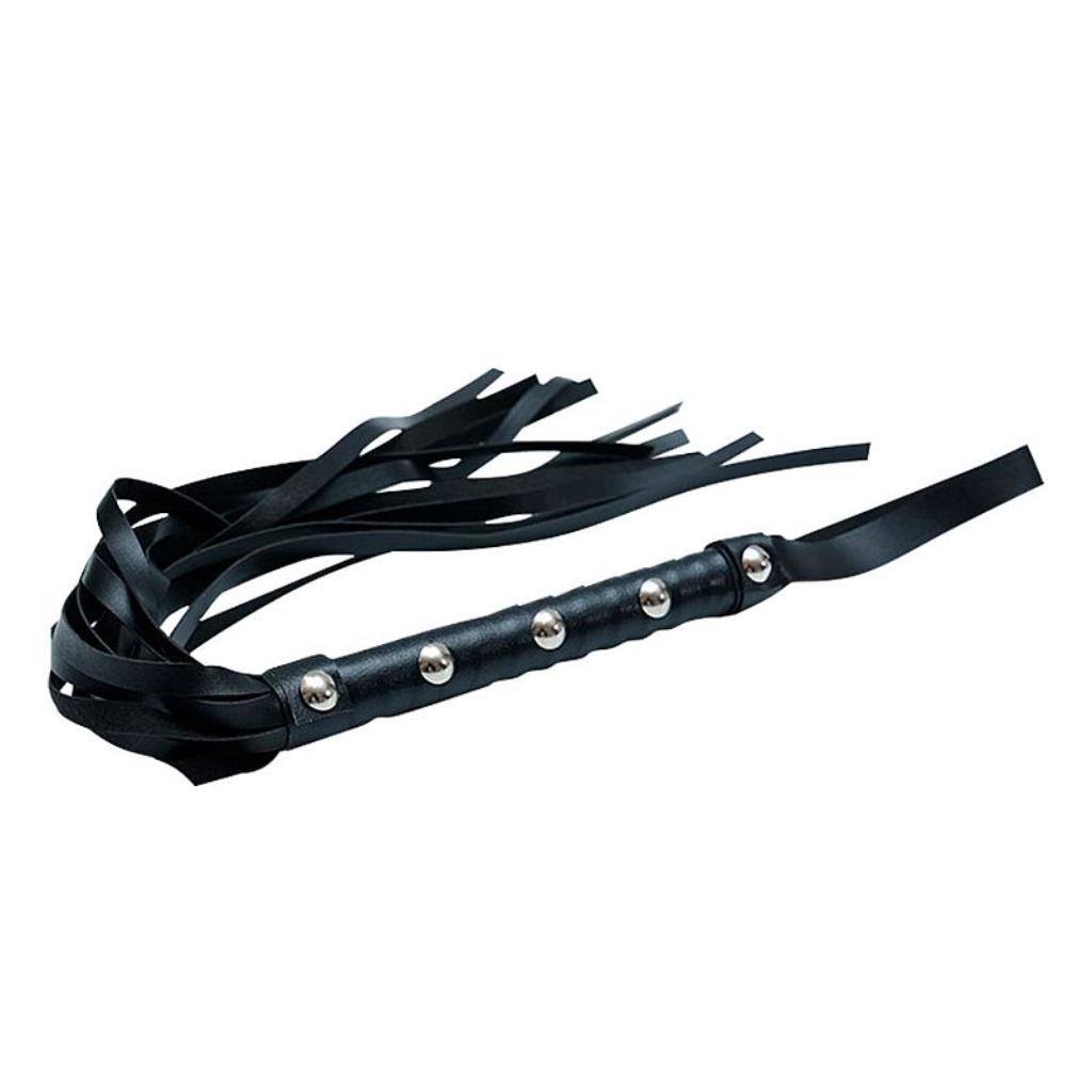CHICOTE LUXO - SADO  - 59 CM PRETO
