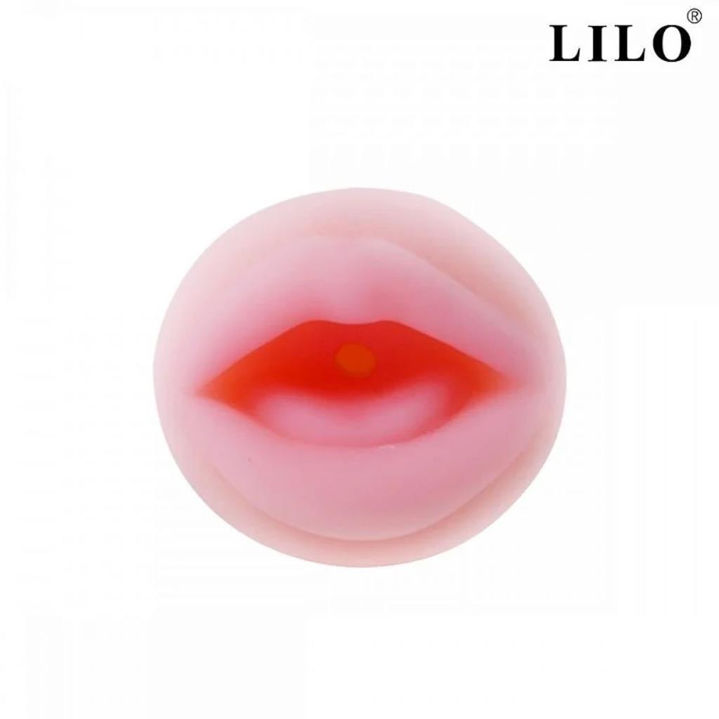 MASTURBADOR CYBERSKIN EM FORMATO DE BOCA COM LINGUA LILO