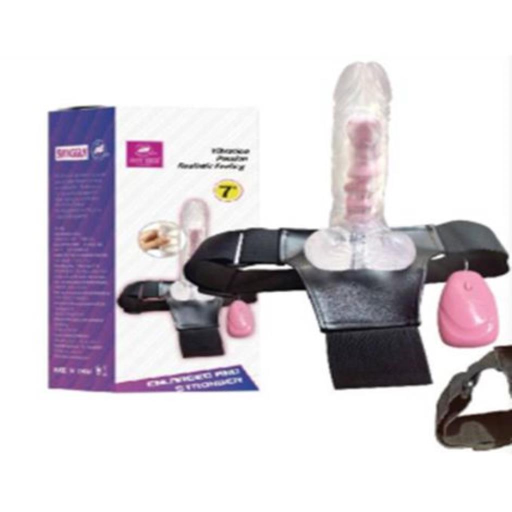 CINTA PENIANA STRAP ON COM PENIS VETEBRADO E VIBRO