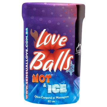 LOVE BALLS BOLINHA HOT ICE 02 UNIDADES SENSUAL LOVE HOT ICE