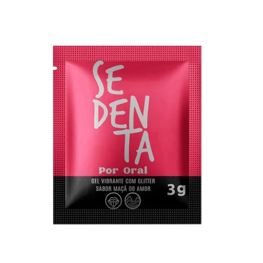 SEDENTA POR ORAL GEL VIBRANTE COM GLITER SACHÊ 3G