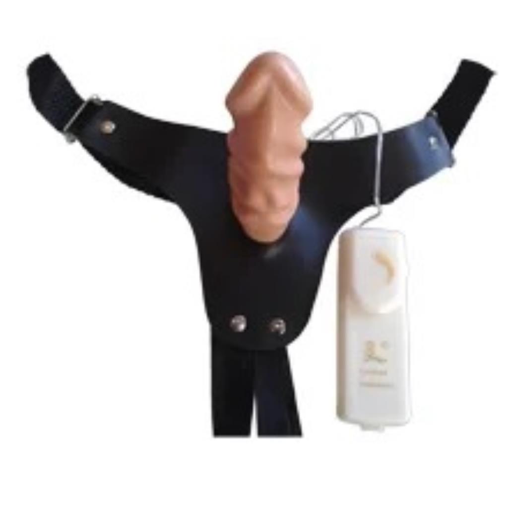 CINTA COM LATERAIS EM ELASTICO COM PLUG DE 10 CM COM VIBRO