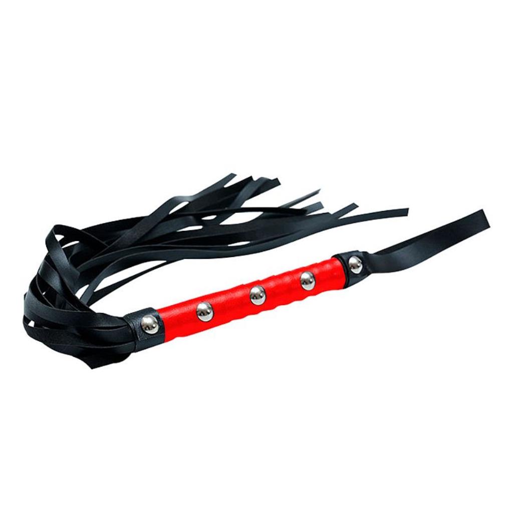 CHICOTE LUXO SADO - 59 CM VERMELHO