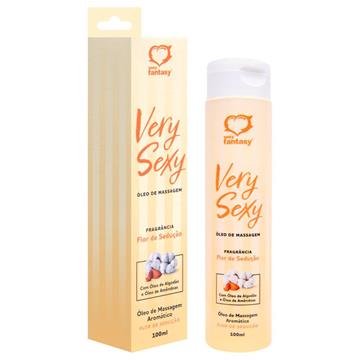VERY SEXY OLEO MASSAGEM SENSUAL 100ML SEXY FANTASY FLOR DE SEDUCAO