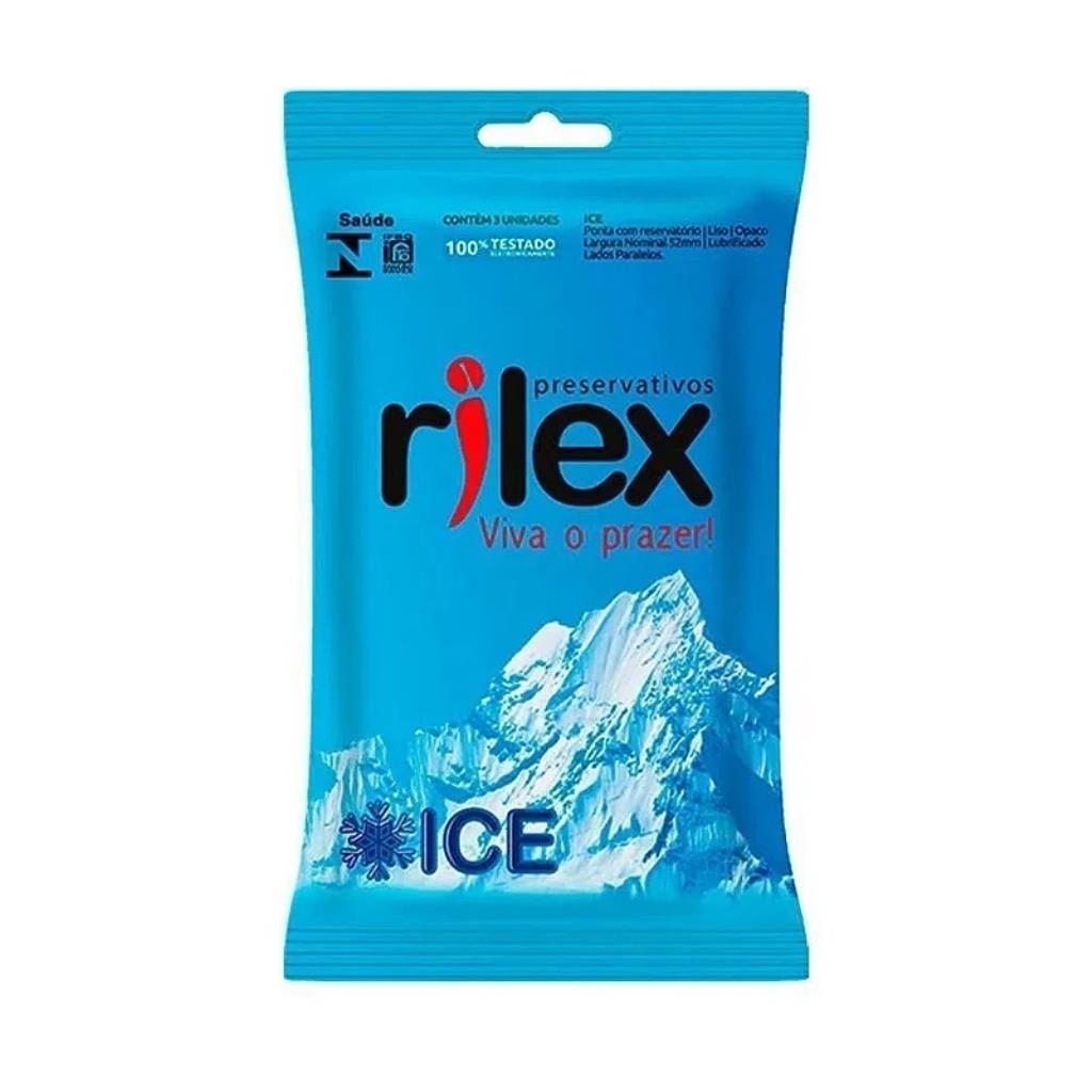 PRESERVATIVO ICE 3 UNIDADES RILEX ICE