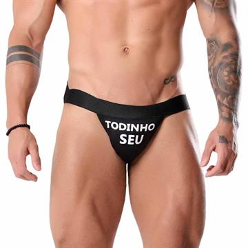 CUECA JOCKSTRAP FETICHE PRETA TALLYTA TODINHO SEU