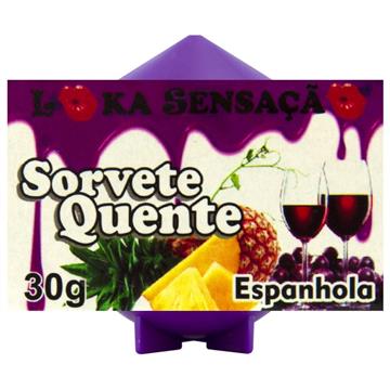 VELA COMESTIVEL SORVETE QUENTE 25G LOKA SENSAÇÃO ESPANHOLA