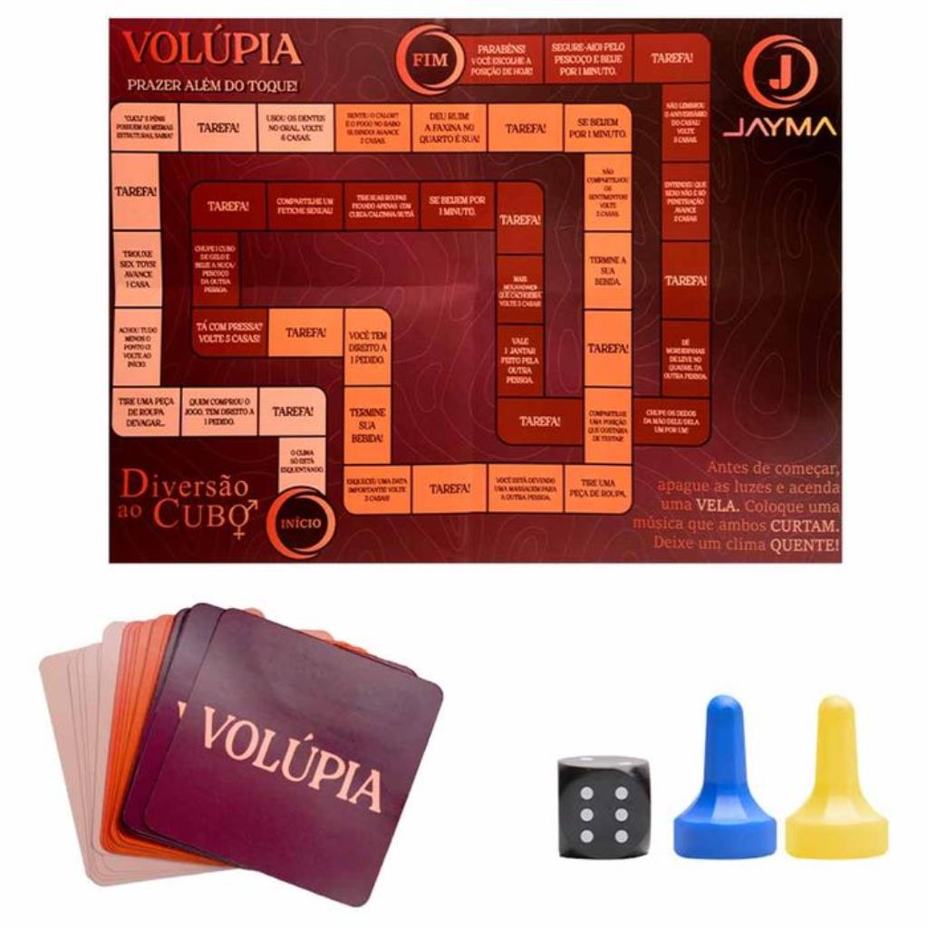 JOGO VOLÚPIA TABULEIRO DIVERSÃO AO CUBO PADRAO