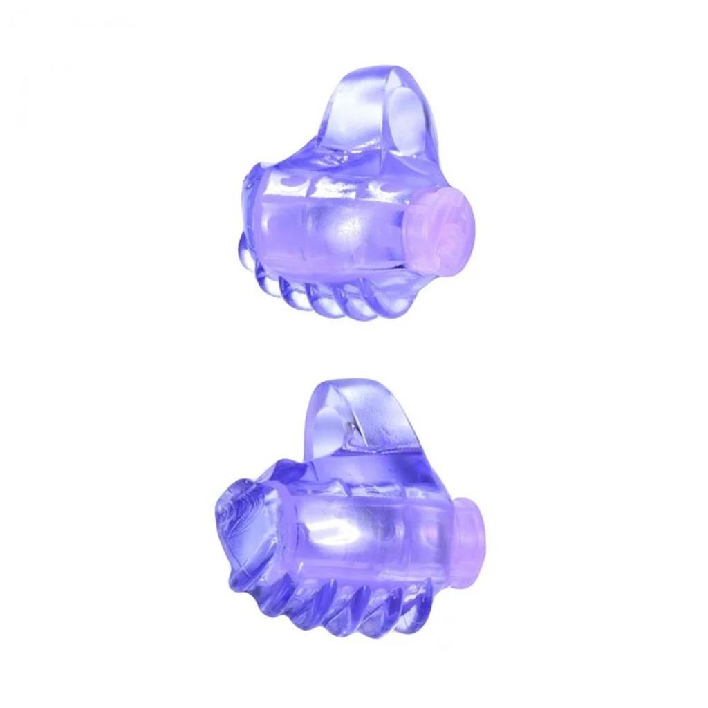 DEDEIRA ESTIMULADORA COM VIBRO EM SILICONE JELY