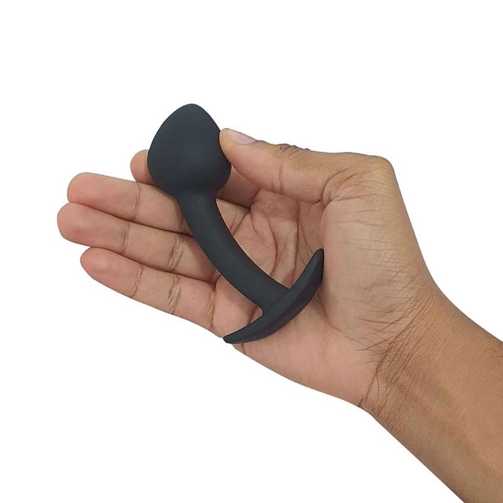 PLUG ANAL CURVADO 9,7 x 3,4 CM SILICONE
