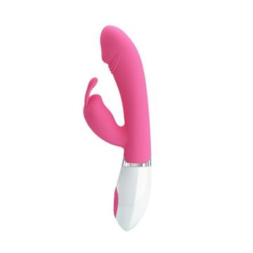 VIBRADOR GENE COM ESTIMULADOR RABBIT 30 MODOS DE VIBRACAO PRETTY LOVE PINK / MPL1105 / BI-014224