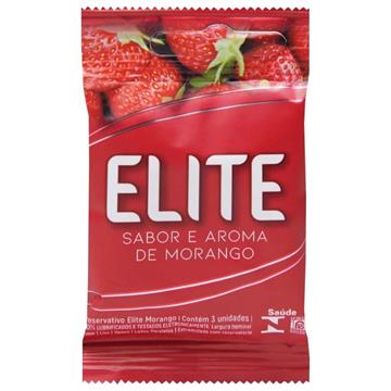 PRESERVATIVO ELITE MORANGO 03 UNIDADES
