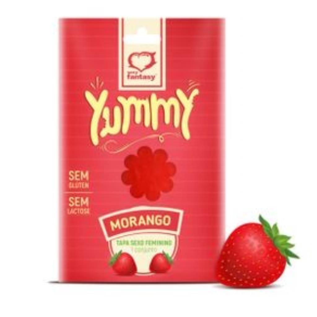 TAPA SEXO YUMMY - MORANGO / 105430 (7899564703488)