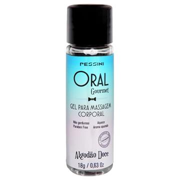 MINI ORAL GOURMET SABOR NO AMOR 18G PESSINI ALGODÃO DOCE