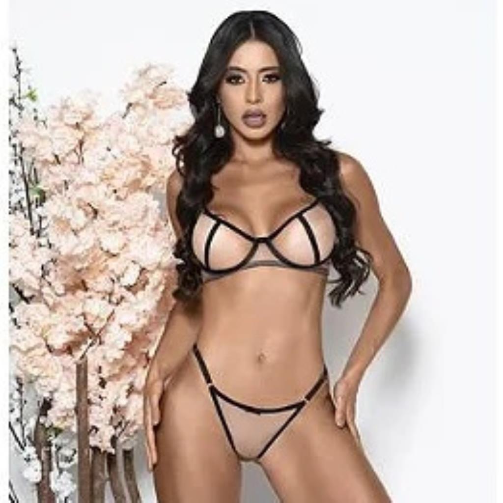 CONJUNTO ILUSION COM BOJO PRETO