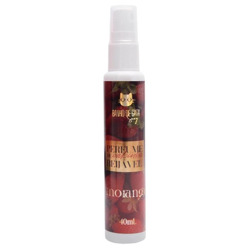 PERFUME DE CALCINHA BEIJÁVEL 40ML BANHO DE GATA MORANGO