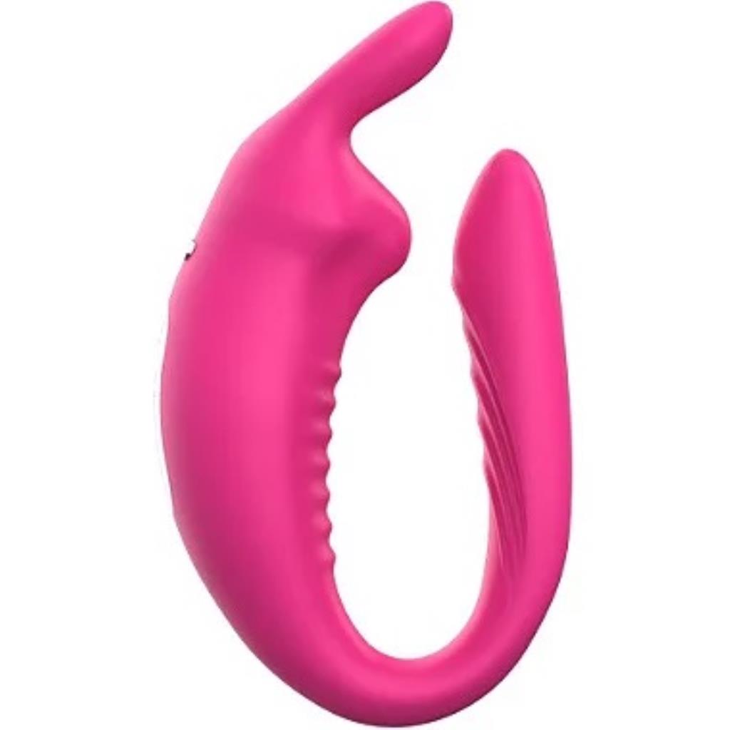 VIBRADOR DE CASAL 10X5,5X3,5 CM COELHO CONTROLADO POR APP 12 VIBRACOES / YSXI303