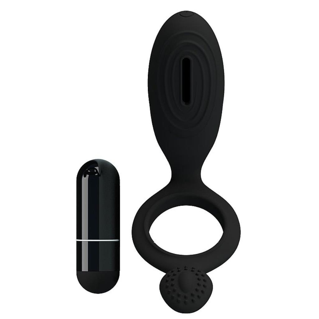 Anel Peniano Ethel Duplo com Vibrador - Pretty Love