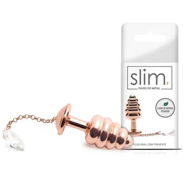 PLUG ANAL COM PINGENTE 7,1x2,9CM SLIM SEXY FANTASY / 2372 /MT043 (7898509541826)