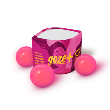 BOLINHA CAPSULA GOZE MAIS - EXCITANTE 4 EM 1 COM 3 UN - 2,0G / 8810