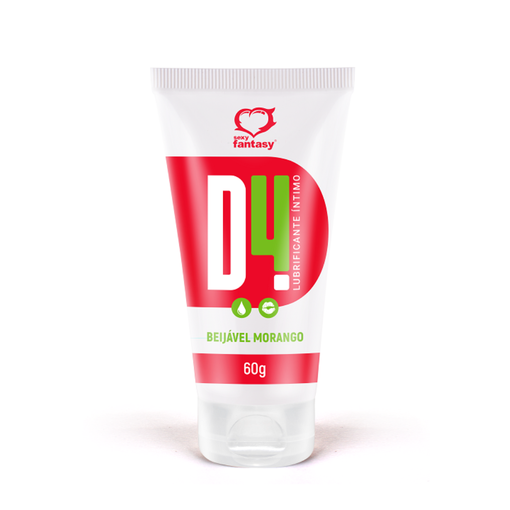 LUBRIFICANTE D4 60G MORANGO / 4004 -