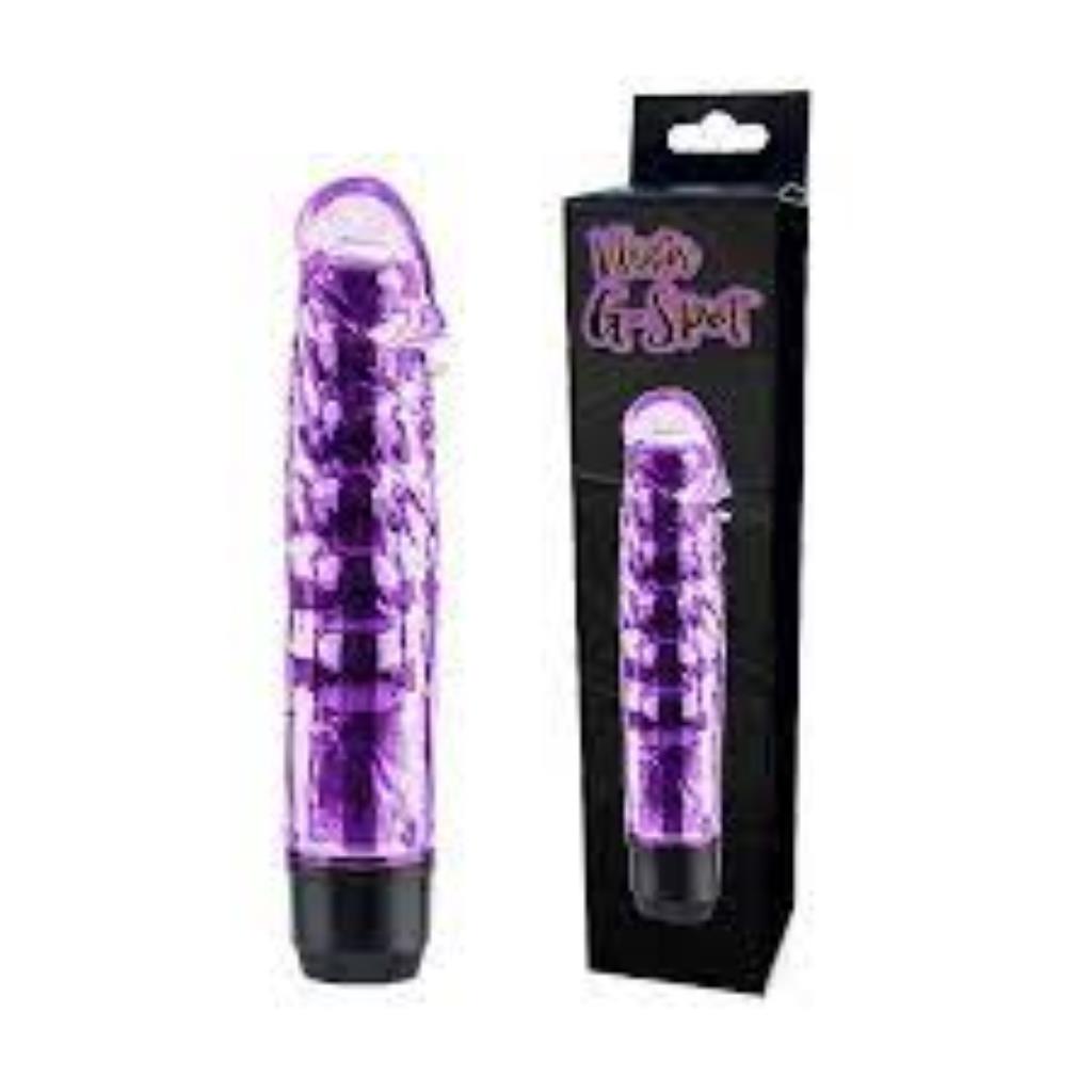 VIBRATOR G SPOT VIBRADOR JELLY 17,5X2,5 COM CAPA TEXTURIZADA / 5147