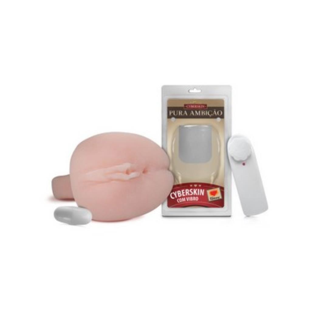 VAGINA REALISTICA EM CYBER SKIN C/ VIBRO BULLET - 18 X 11 CM / 108 -