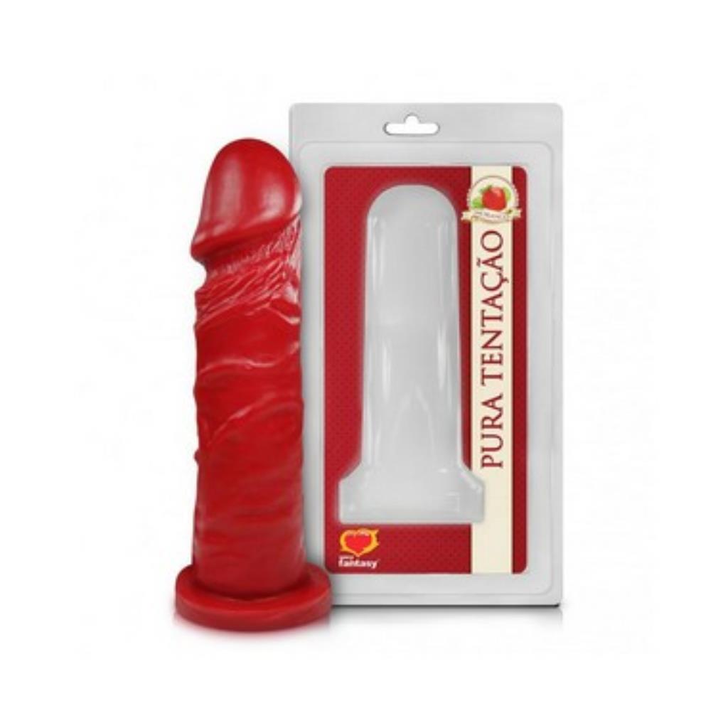 PENIS MACIÇO AROMATICO MORANGO 15,3 X 4 CM / PA003 / F1431.A / 50 / 7898509541598)