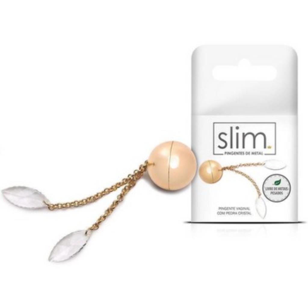 PINGENTE VAGINAL COM PEDRA CRISTAL / 2378/MT010/MT040 (7898509549662)