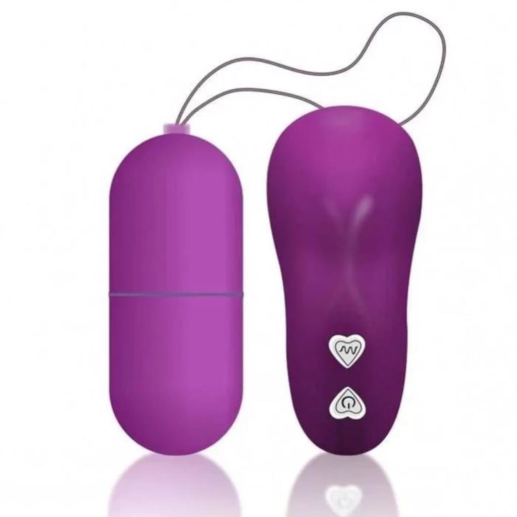 VIBRADOR BULLET EGG SEM FIO A PROVA DGUA ROXO