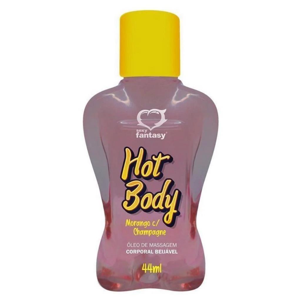 OLEO HOT BODY DE MORANGO C/ CHAMPAGNE 44 ML / 5600 (5405)