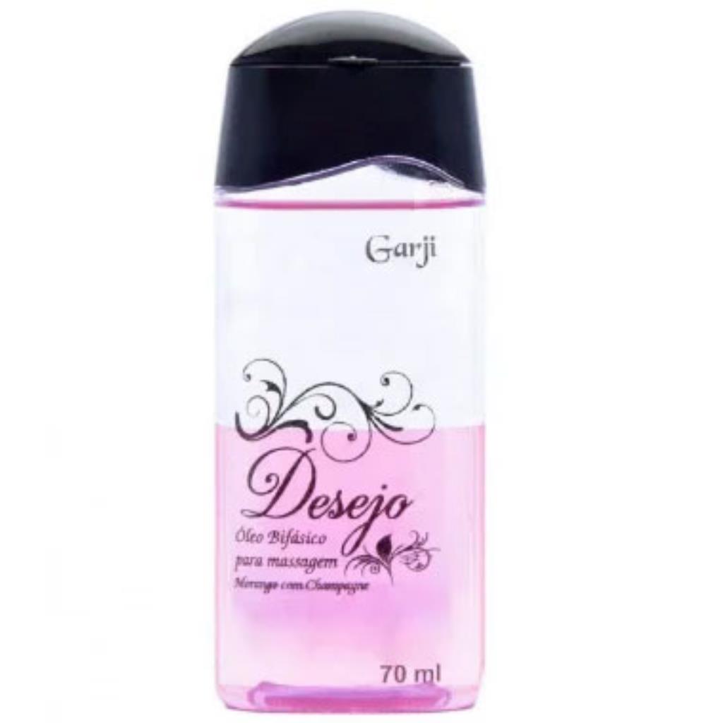 DESEJO OLEO BIFASICO PARA MASSAGEM MORANGO COM CHAMPAGNE 70ML