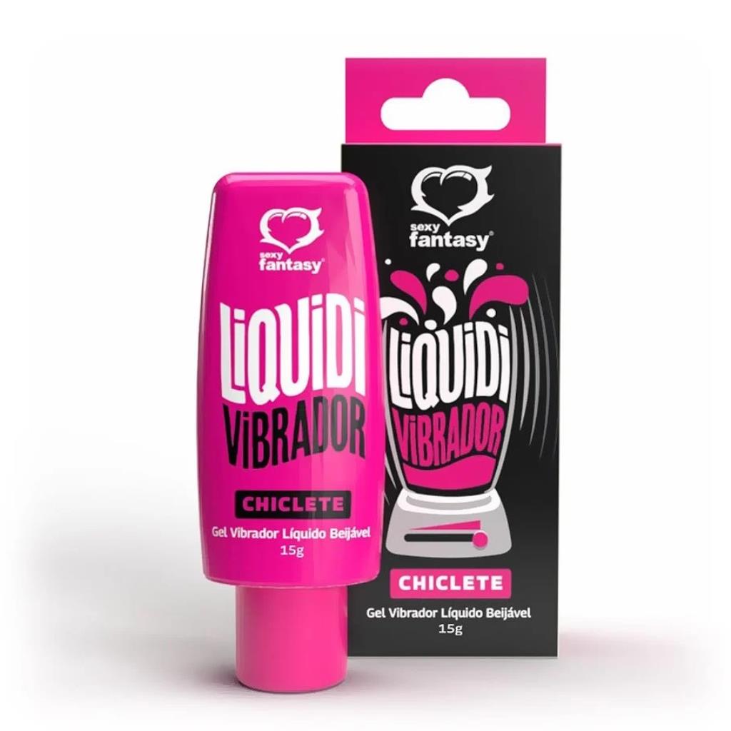 Liquidi Vibrador Gel Vibrador Líquido Beijável - CHICLETE