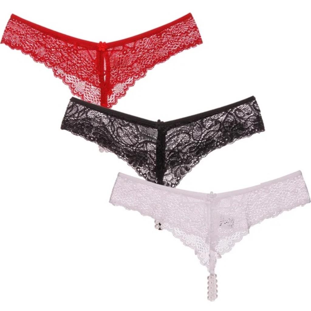 CALCINHA FIO DENTAL TAILANDESA COM ESTIMULADOR DE CLITORIS