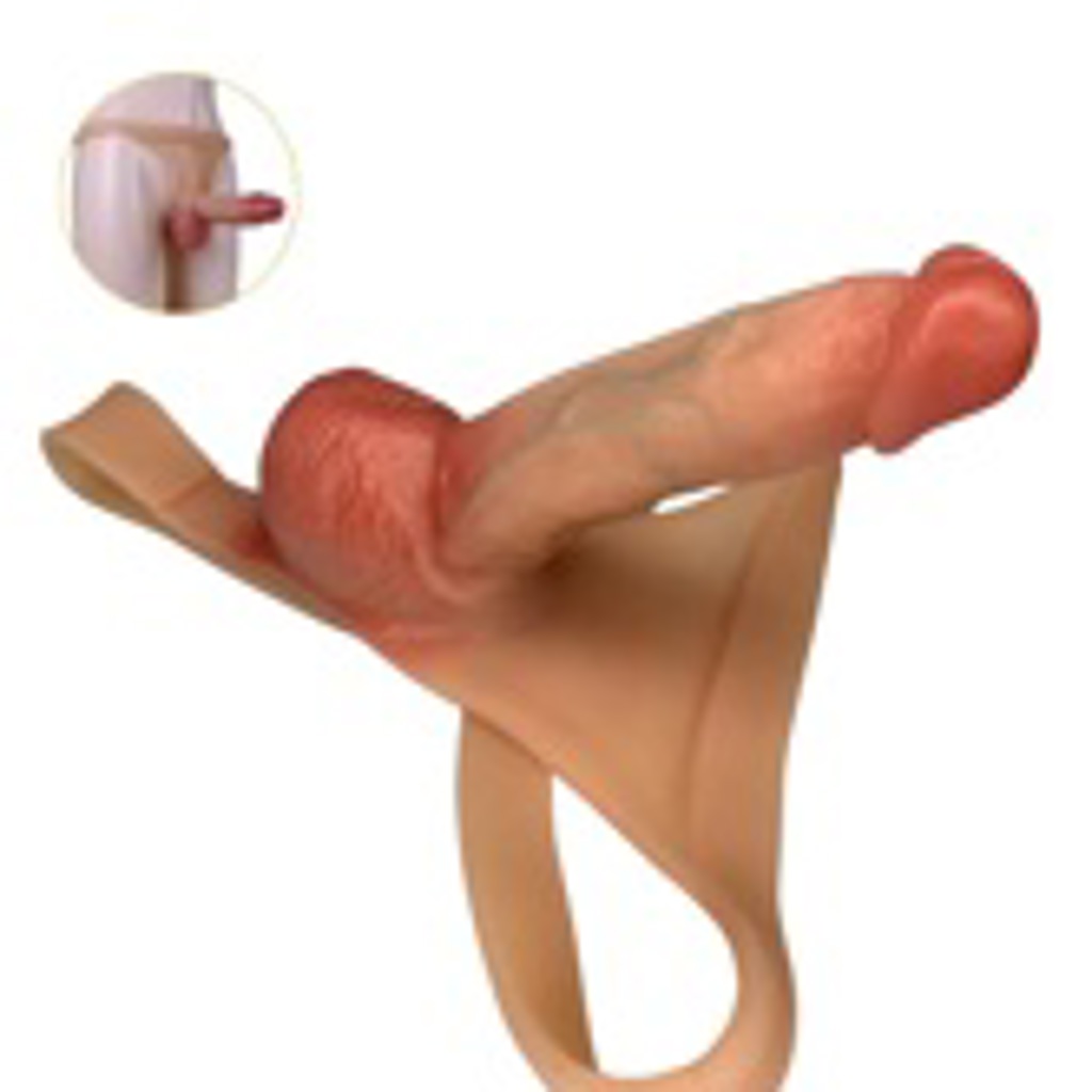 CALCINHA STRAP-ON COM PÊNIS RALÍSTICO
