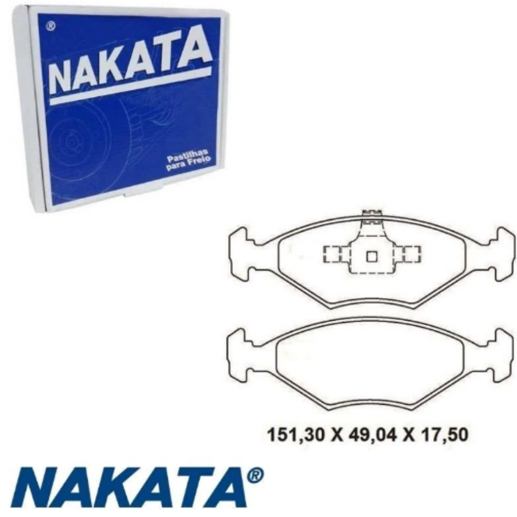 PASTILHA FREIO PALIO 1.0 09.>17 PALIO 1.4 09>12 SIENA 1.0 09>16 SIENA 1.4 09>13 NKF1332P NAK 7087591 F25