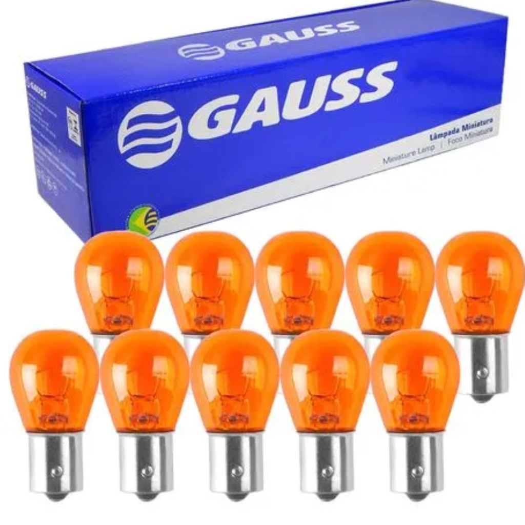 GL1034A LAMPADA 2P AMBAR 12V 21/5W PINOS DESIGUAIS