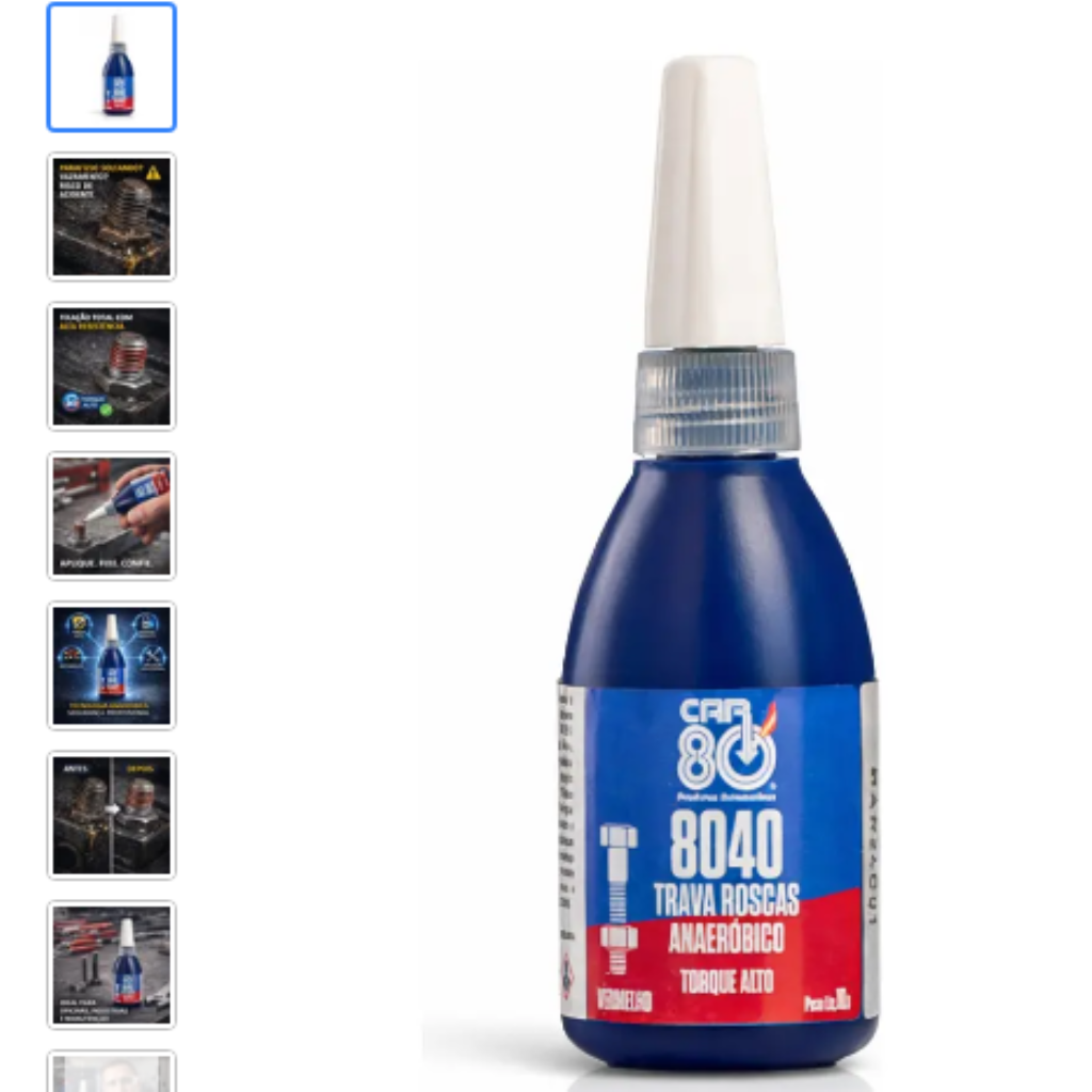 TRAVA ROSCA ALTA RESIST 10GR 8040 CAR80