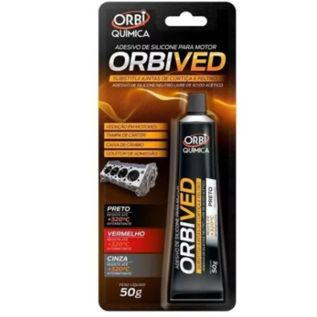 SILICONE PRETO 50g 337 ORBI