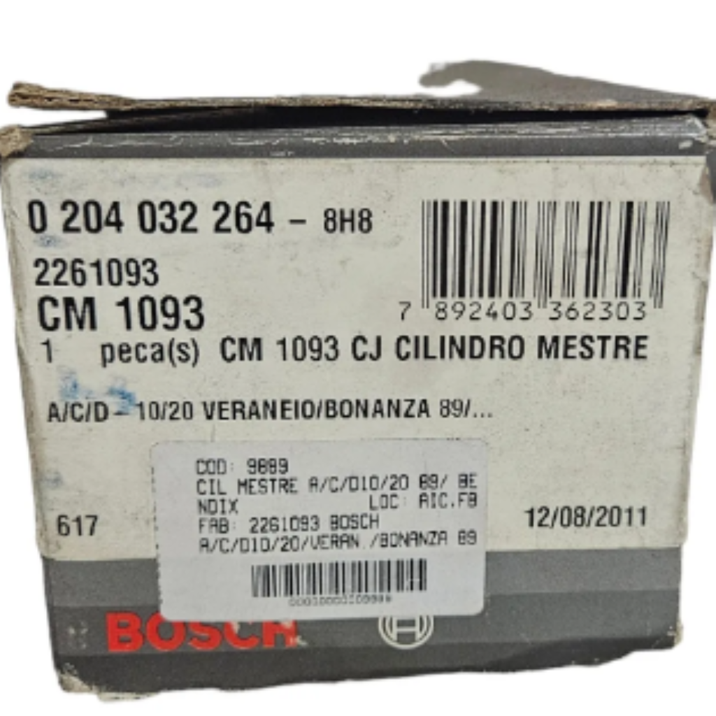 CIL MESTE FREIO D20 89>92 VOLARE 0204032264 BOSCH 88905277 1.1/8